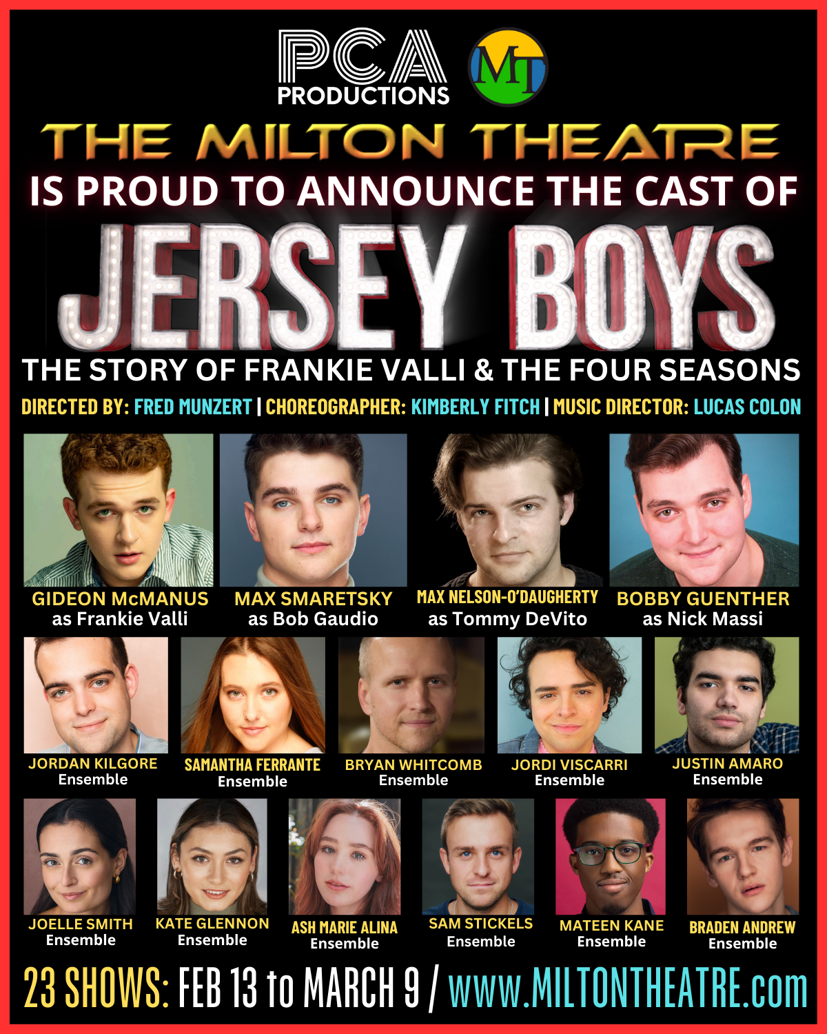 Jersey Boys Milton Theatre