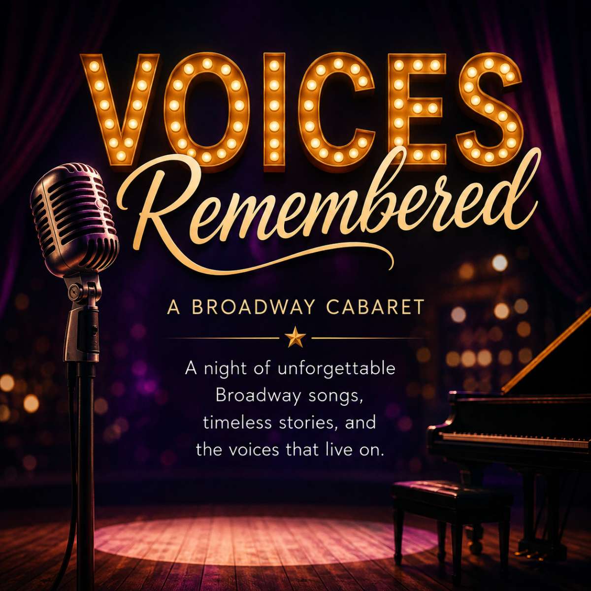 Voices Remembered Cabaret