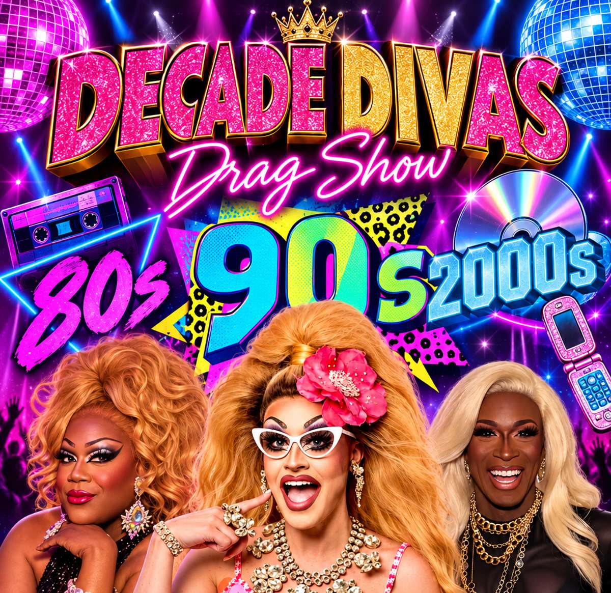 Decade Divas Drag Show: The Best of the 80’s, 90’s, and 2000’s!